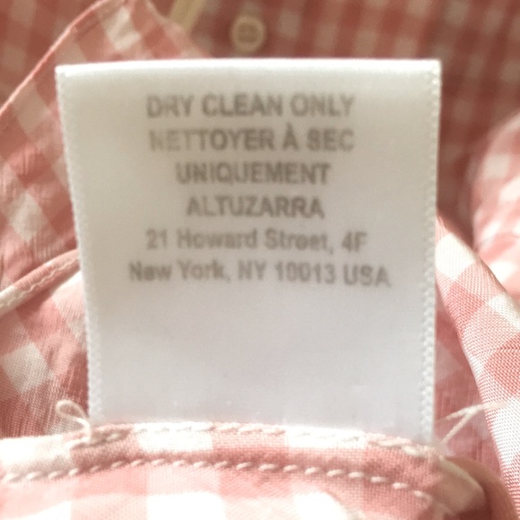 ALTUZARRA vintage pink gingham top. - Picture 6 of 8